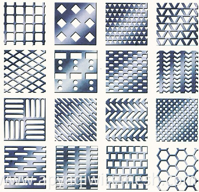 Decorative perforated metal mesh sheet plate